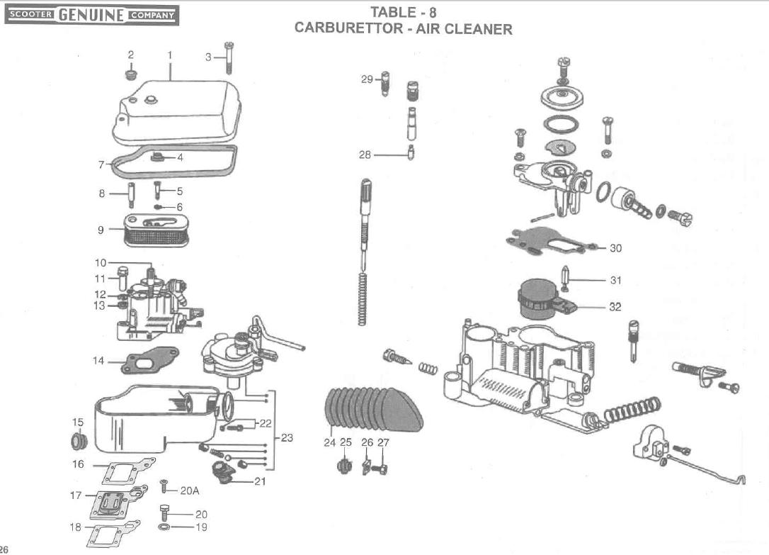 Genuine Stella Carburettor - Air Cleaner